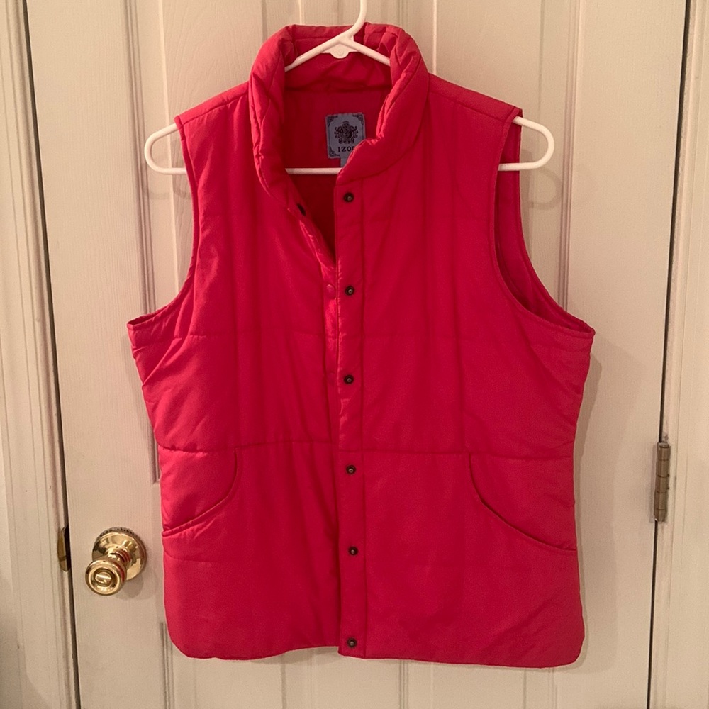 Izod Womens size M puffer vest, GUC